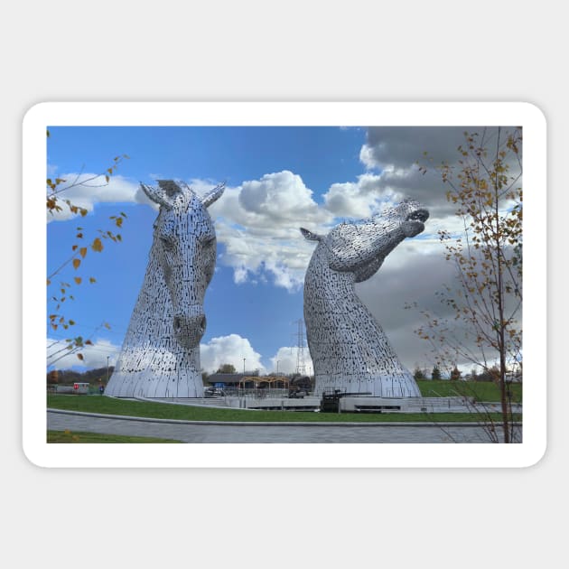 The Kelpies gifts , Helix Park, Falkirk, Scotland, Sticker by goldyart